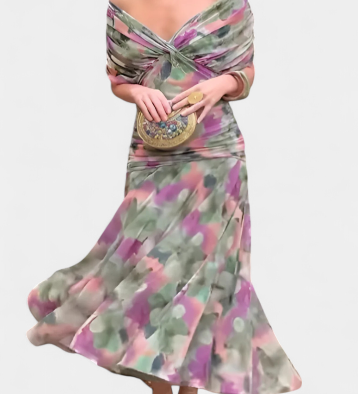 Luana - Elegantne V-kaelusega kleit