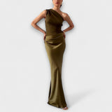 Luna - Asümmeetriline satiin Kleid