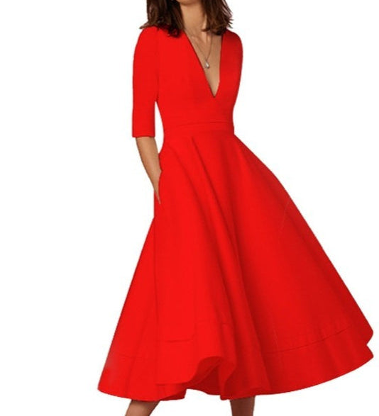 Laura - Naiste Midi Kleid