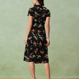 Glória - Must Lillene Midi Kleid