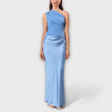 Luna - Asümmeetriline satiin Kleid