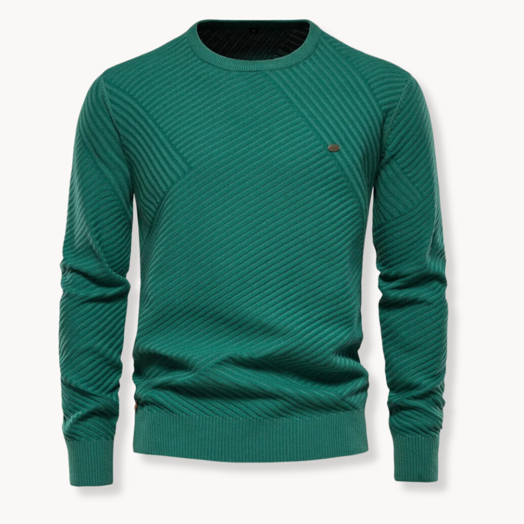 Miguel - Ümmarguse Kaelusega Kootud Pullover