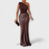 Luna - Asümmeetriline satiin Kleid