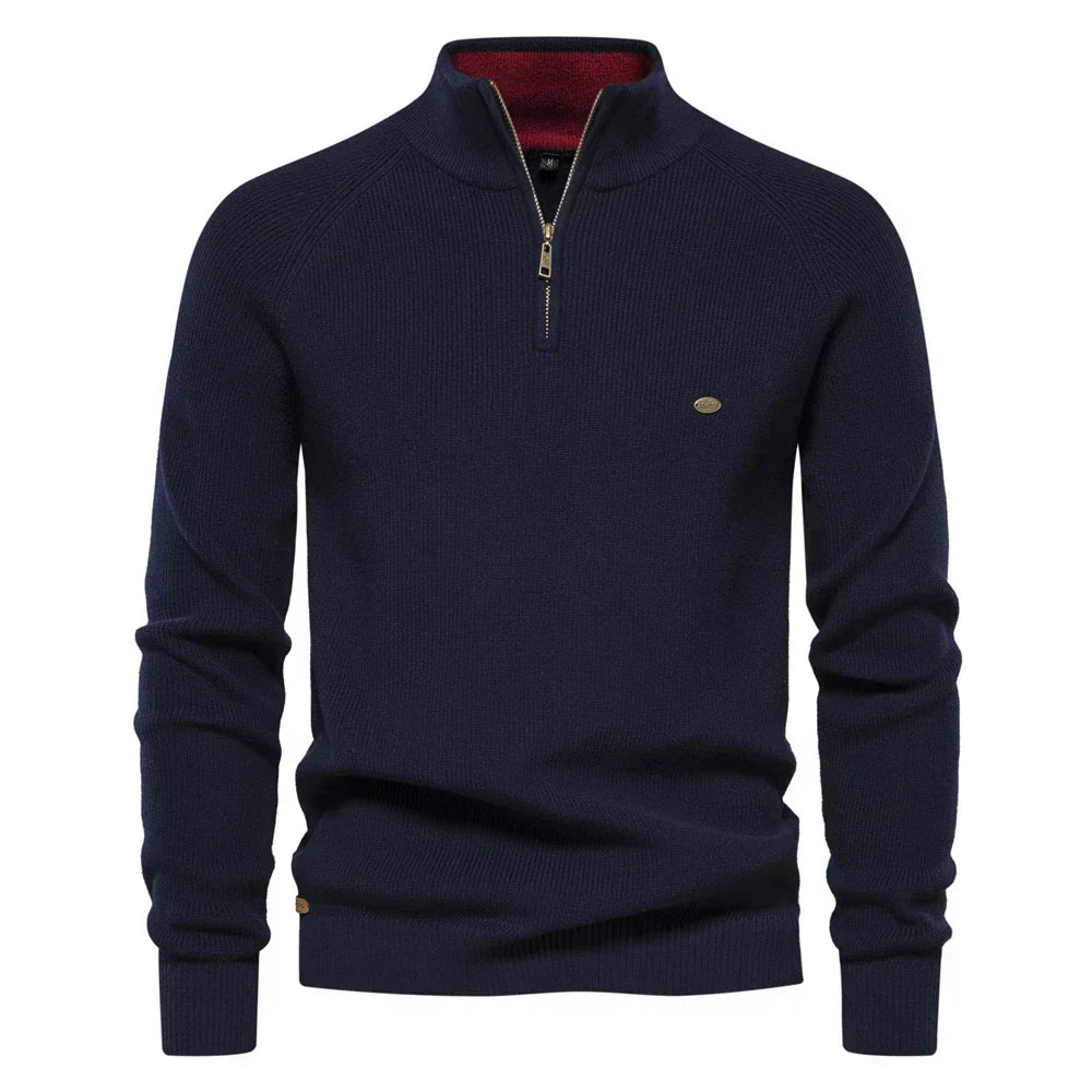 Keskse Tõmbluku Pullover - Hingav