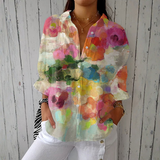 Inês - Elegantne Aquarelli Lilleline Bluus