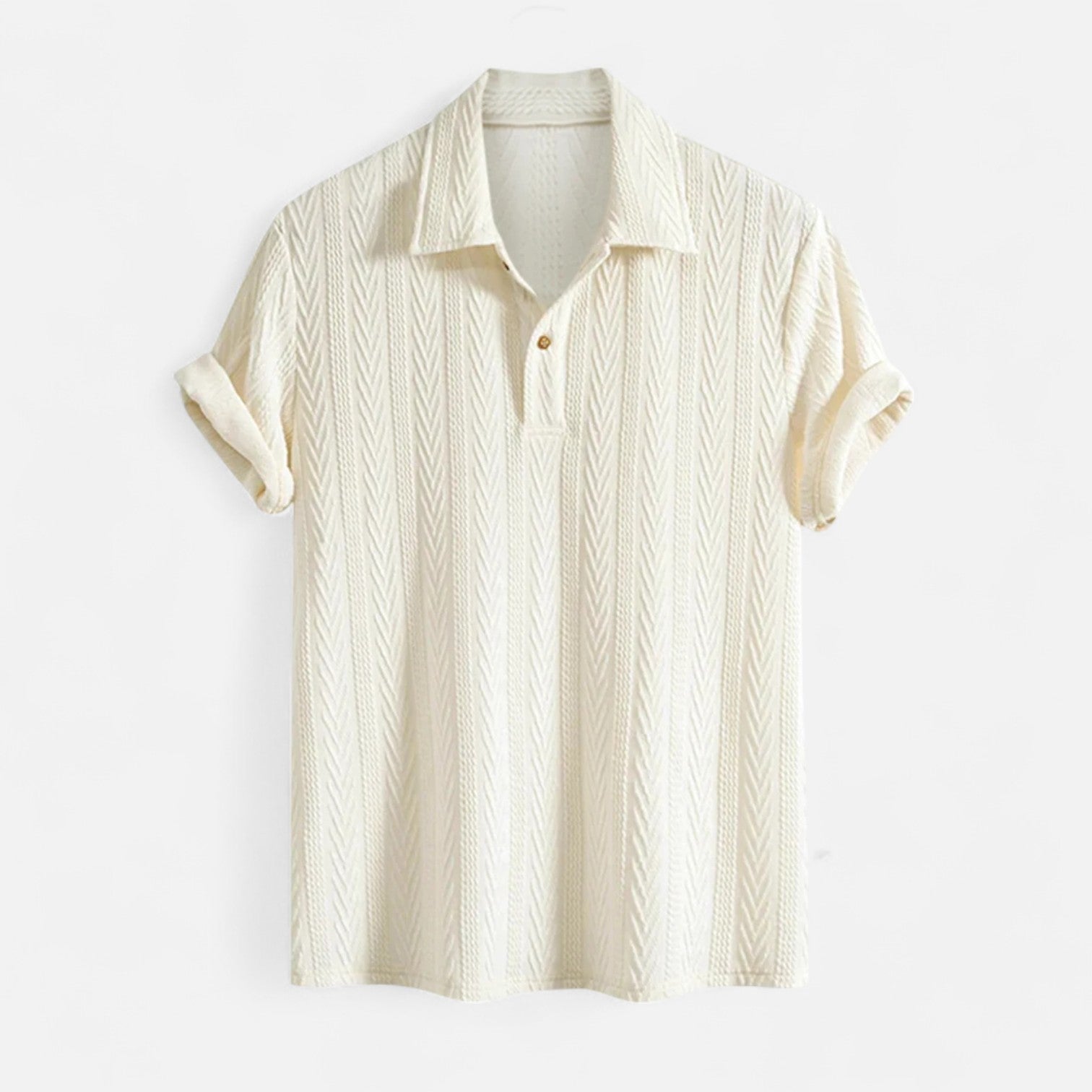 Polo Särk - Jacquard Kootud Kraega