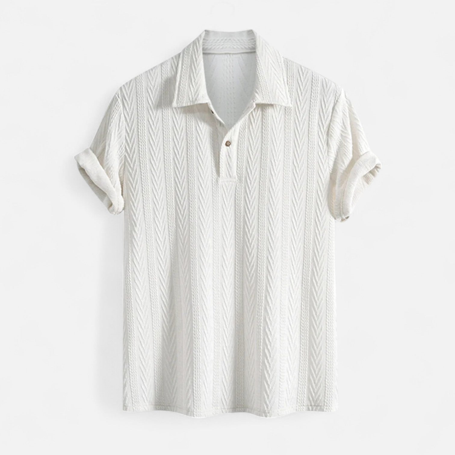 Polo Särk - Jacquard Kootud Kraega