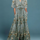 Rute - Elegantne lilleline maxi kleit