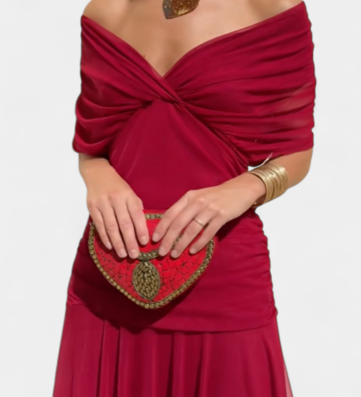 Luana - Elegantne V-dekolteega kleit