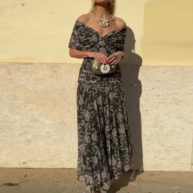 Luana - Elegantne V-dekolteega kleit