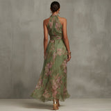 Filipa - Pikk Lillene Halter Kleid