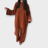 Ingrid - Plus Size Ribatud Komplekt